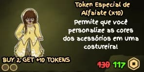 Token Especial de Alfaiate