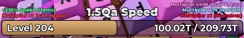 Conta Nível 200 + Rebirth 10 + Aura Eletrica + Trailt Supernova + 40K Multiplicador