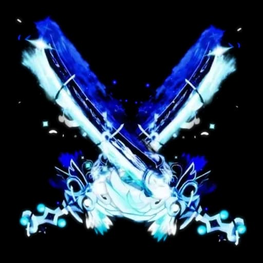 Dual Aetherial Azure Katana