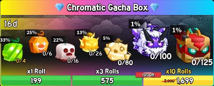 1 Caixa de Gacha Cromática