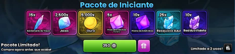 Pacote Iniciante