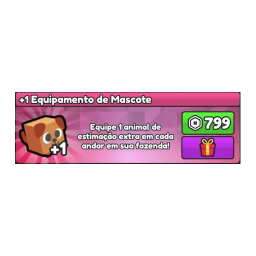 +1 Equipamento de Mascote