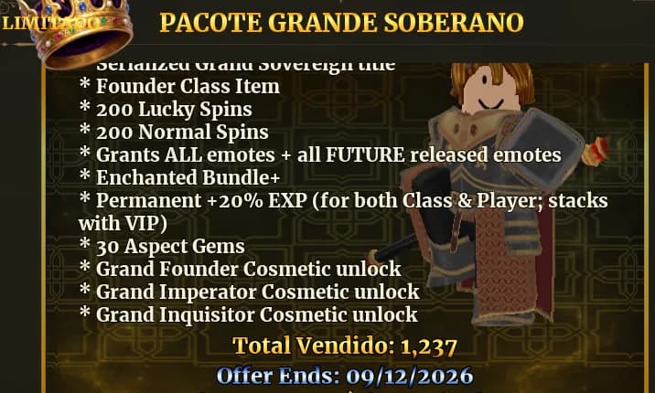 Pacote Grande Soberano
