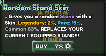 Skin de Stand Aleatória