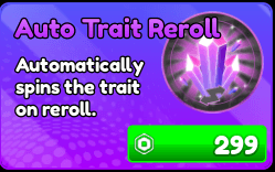 Reroll de Trait Automático