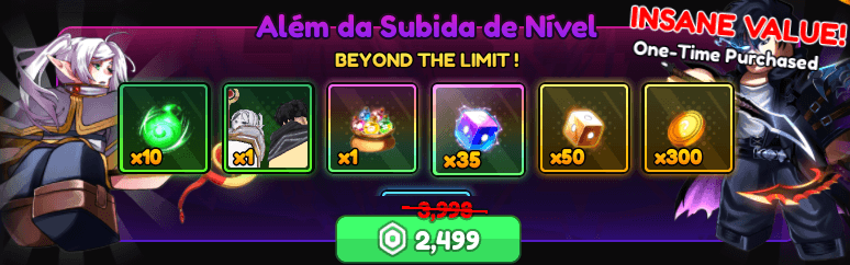 Pacote Além da Subida de Nível
