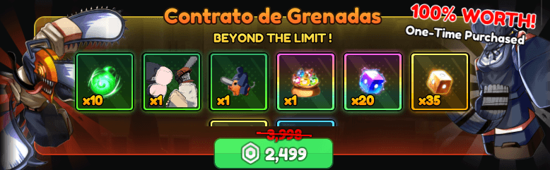 Pacote Contrato de Granadas