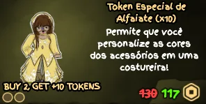Token Especial de Alfaiate