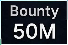 Conta com 10M - 50M Bounty (Transferível via Matando a conta)