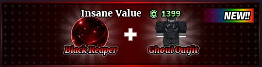 Pacote Black Reaper + Ghoul Outfit
