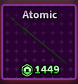 Itens para Criar a Espada Atomic Cid V2 (Nova)
