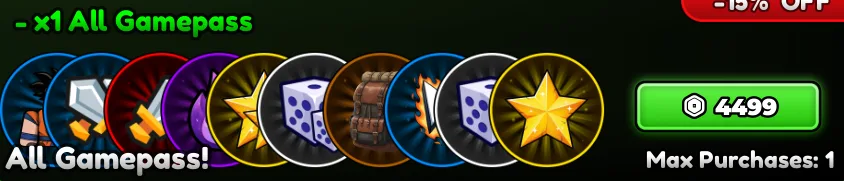 Todas as Gamepasses