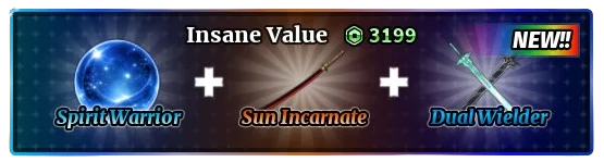 Pacote Spirit Warrior + Sun Incarnate + Dual Wielder