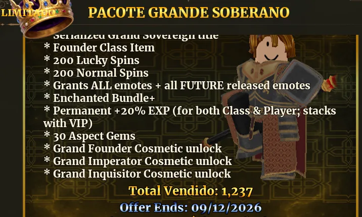 Pacote Grande Soberano