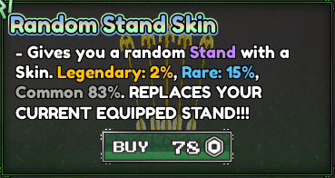 Skin de Stand Aleatória