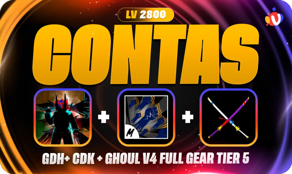 Nível 2800 + Ghoul V4 T5 Full Gear + GodHuman + CDK + SG