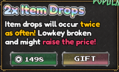 2X Drops de Itens