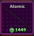Itens para Criar a Espada Atomic Cid V2 (Nova)