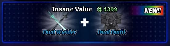 Pacote Dual Wielder + Roupa Dual