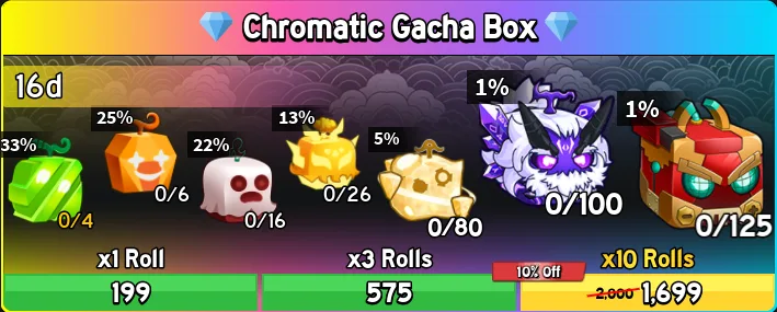 1 Caixa de Gacha Cromática