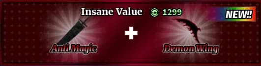Pacote Anti Magic + Demon Wing