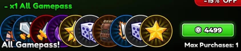 Todas as Gamepasses