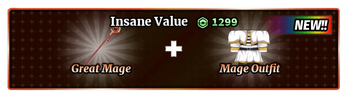 Pacote Great Mage + Mage Outfit
