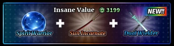 Pacote Spirit Warrior + Sun Incarnate + Dual Wielder