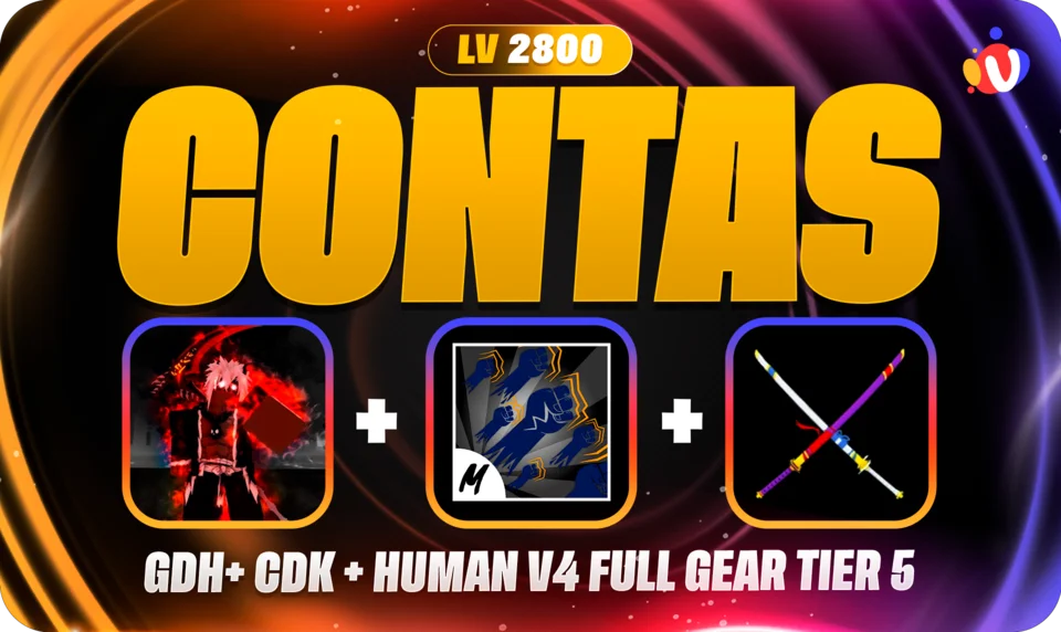 Nível 2800 + Human V4 T5 Full Gear + GodHuman + CDK + SG