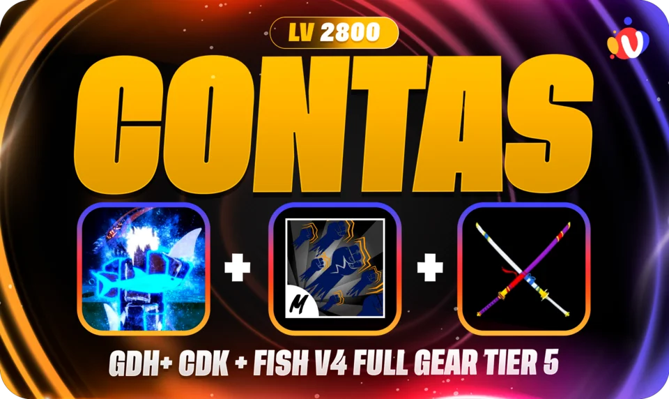 Nível 2800 + Shark V4 T5 Full Gear + GodHuman + CDK + SG