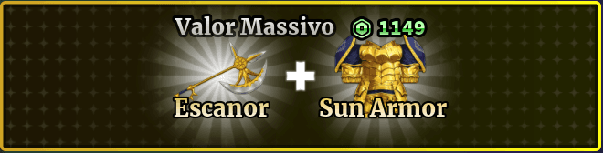 Pacote Pecado de Orgulho ( Escanor ) + Armadura Solar
