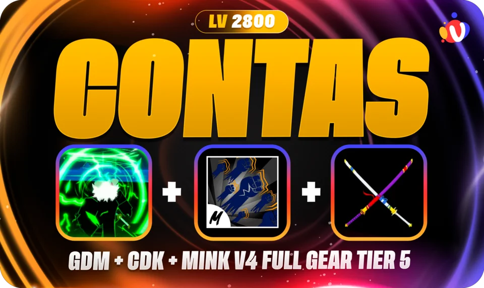 Nível 2800 + Mink V4 T5 Full Gear + GodHuman + CDK + SG
